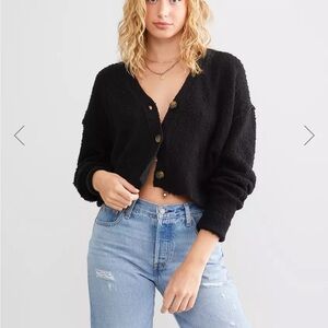 Free People Found My Friend Cardigan | Black | Small